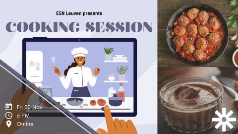 ESN leuven cooking session online events
